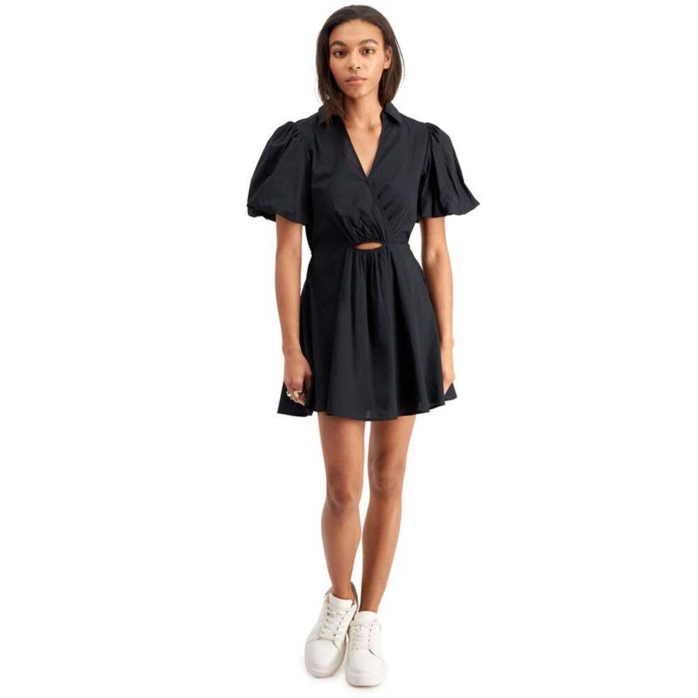 And Now This Now This Womens Cutout Fit Flare Dress